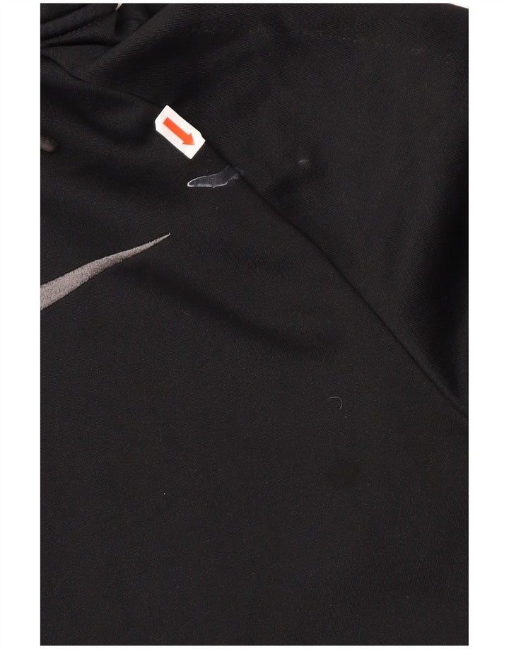 NIKE Herre Dri Fit Hættetrøje med lynlås, medium sort polyester