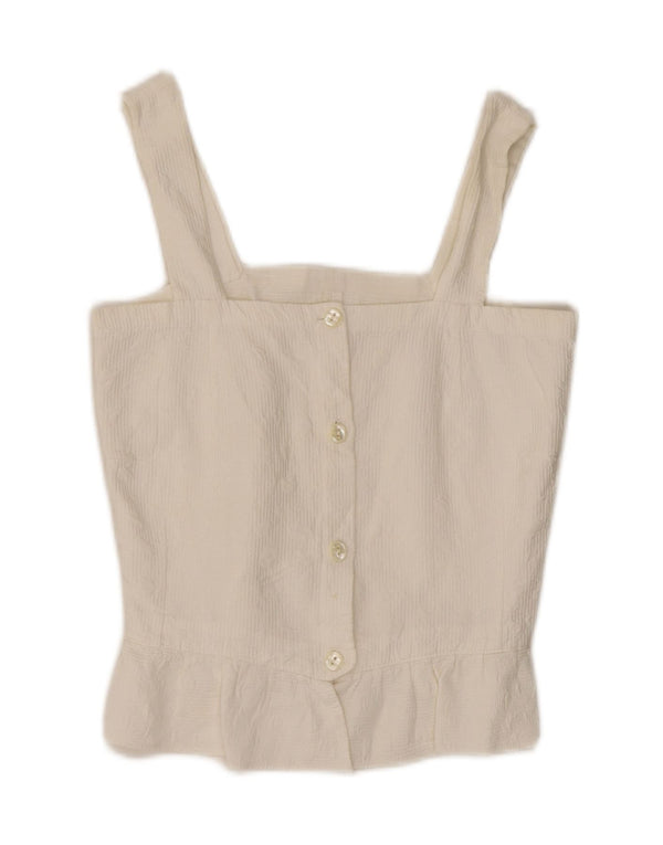 Vintage damekorsettop UK 8 Small White