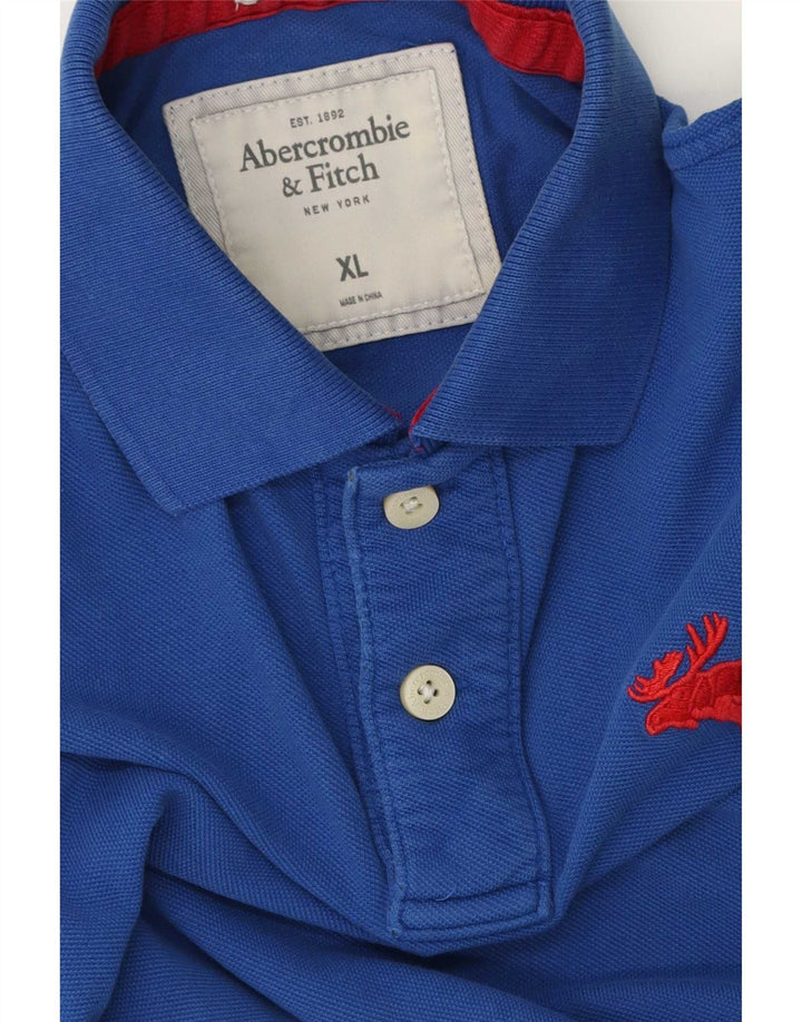 Abercrombie & Fitch herre poloshirt XL blå