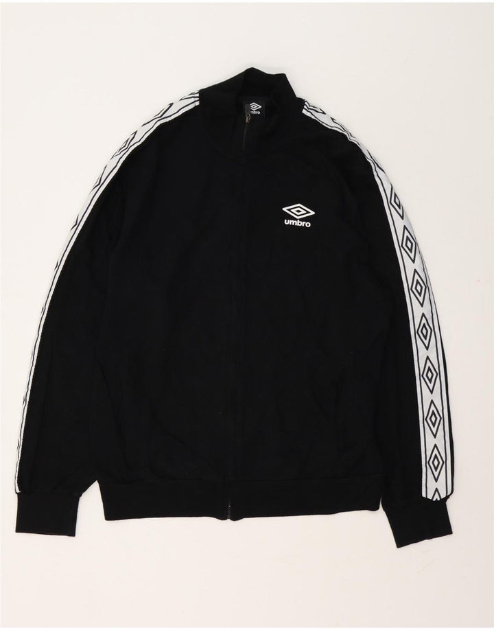 Umbro Herre grafisk træningsdragt Topjakke XL Sort Colourblock Bomuld