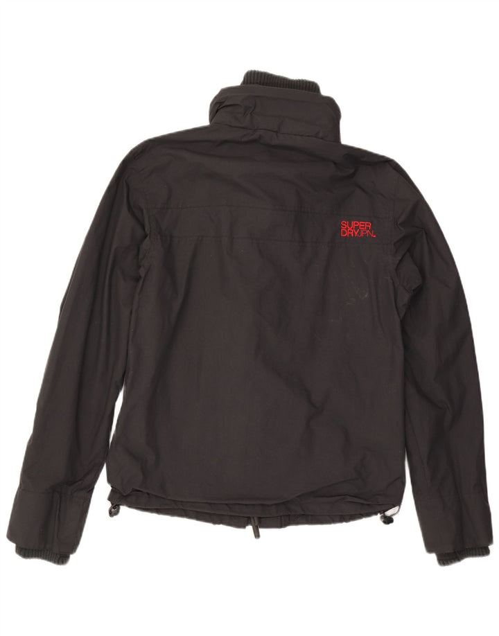 SUPERDRY Dame Windbreaker Jacket UK 18 XL Sort Nylon
