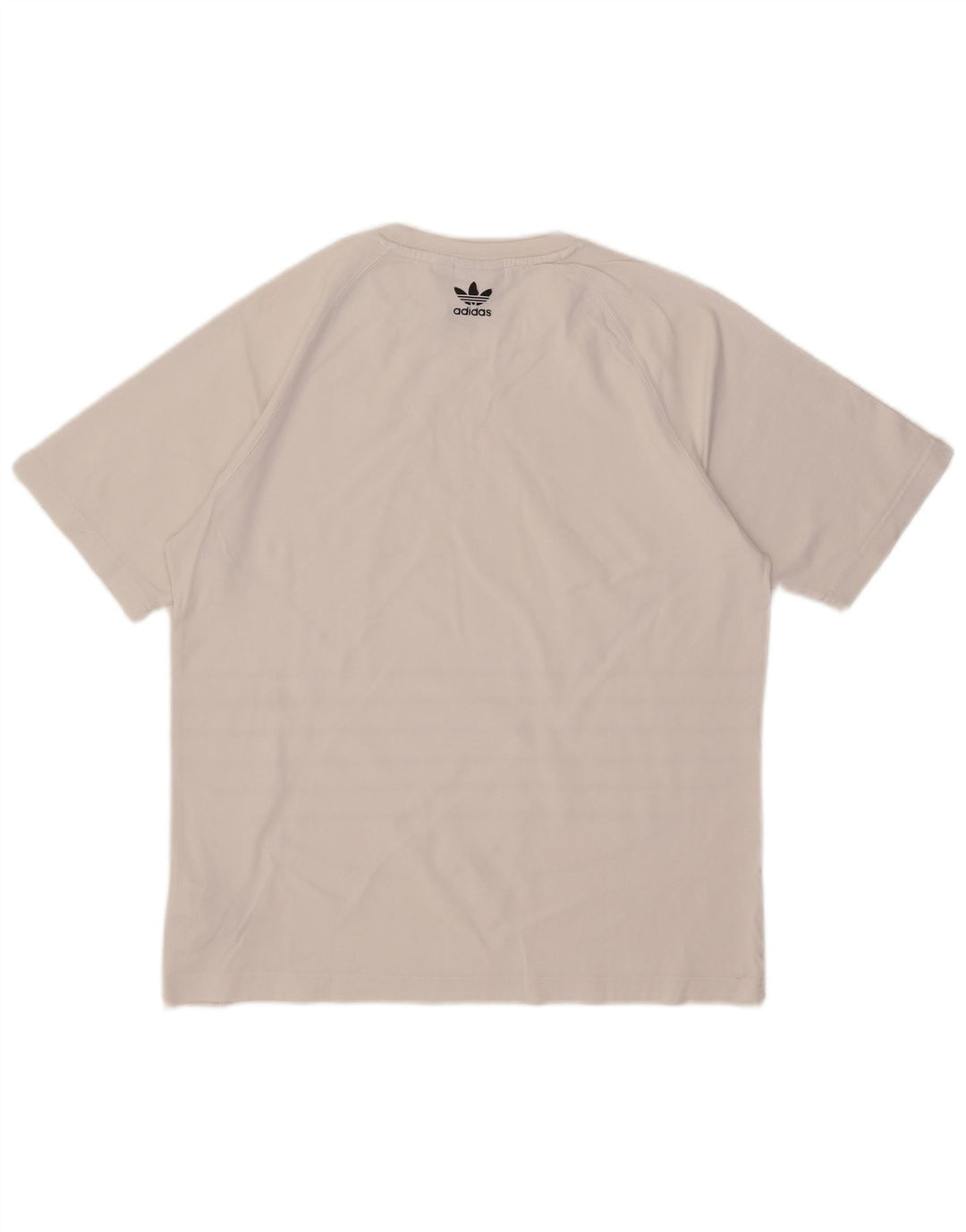 Adidas Grafisk T-shirt top til mænd, lille hvid bomuld