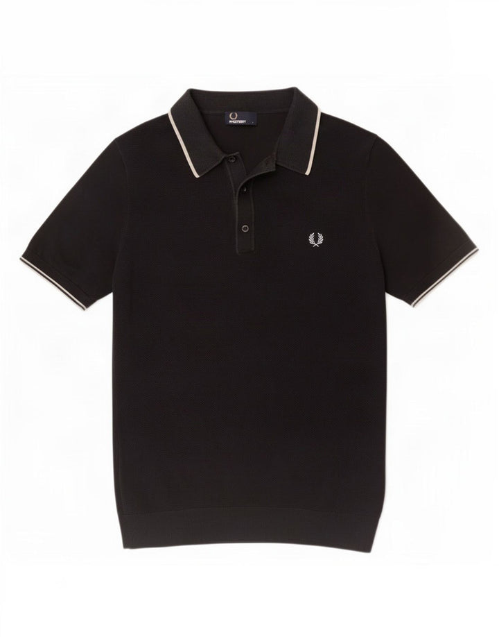 Fred Perry Herre poloshirt Stor sort bomuld