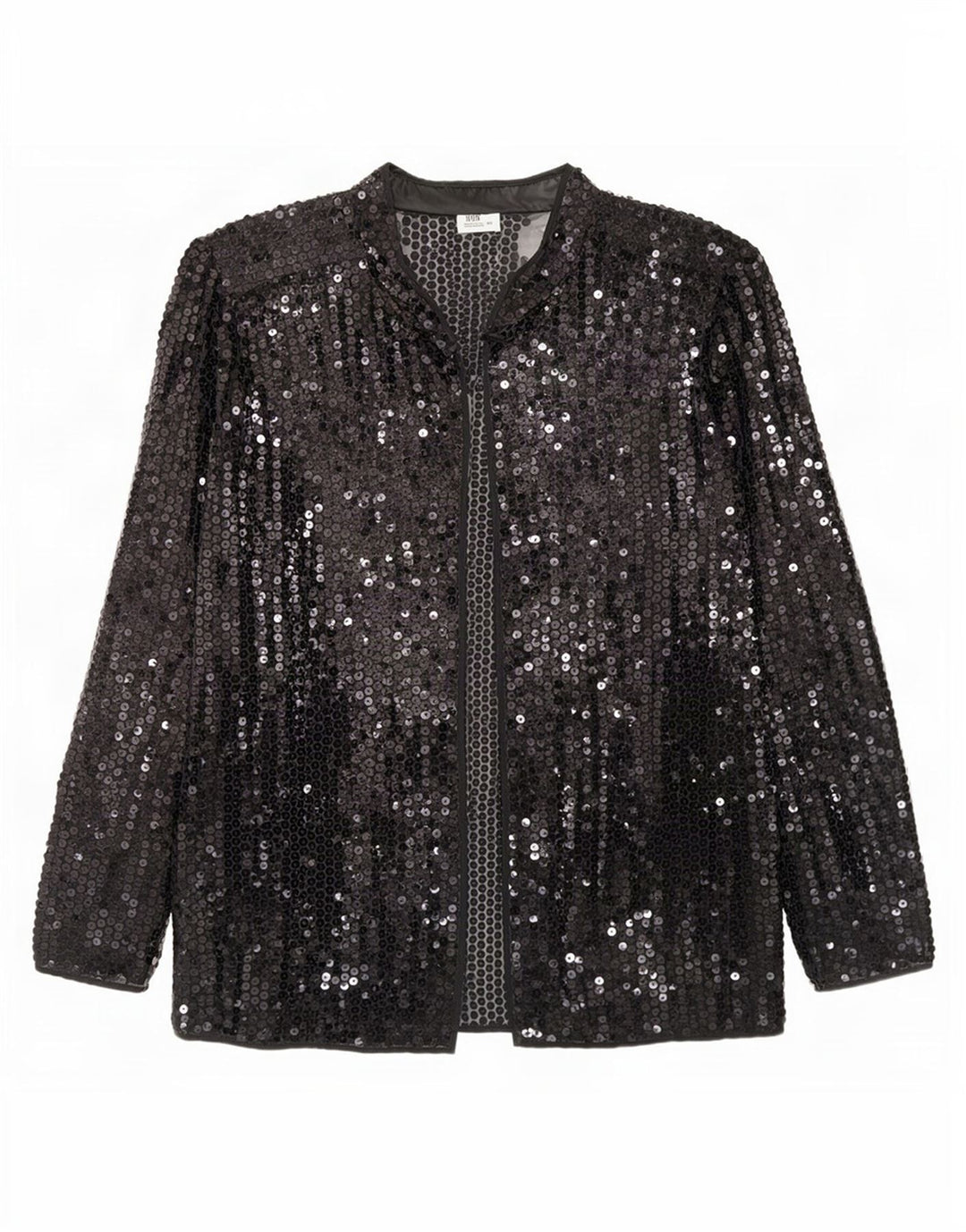 Del Mod Dame Sequin Cardigan Top EU 42 Stor Sort Polyester
