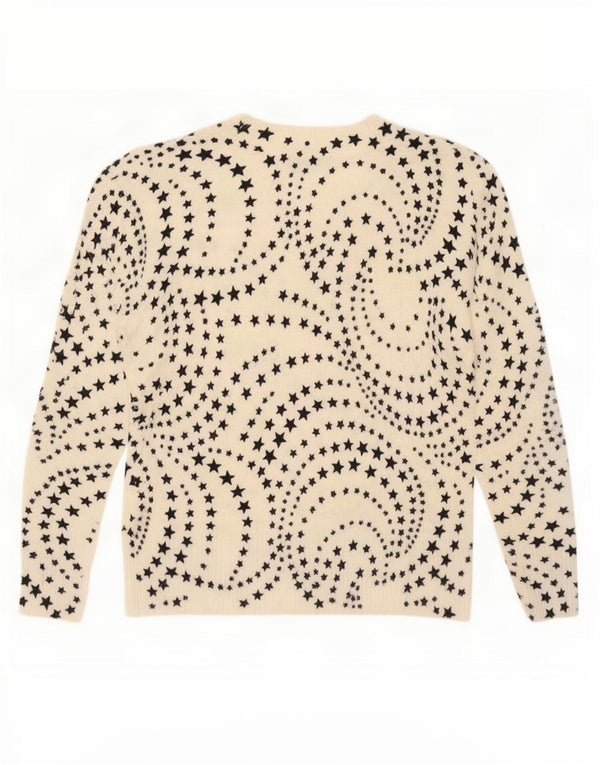 Marks & Spencer Dame V-hals sweater UK 14 Large Beige