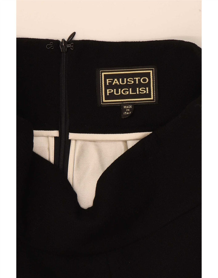 Fausto Puglisi Mini plisseret nederdel til kvinder W29 Medium Sort