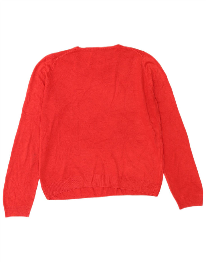 Marks & Spencer Dame sweater med rund hals DK 14 Stor Rød
