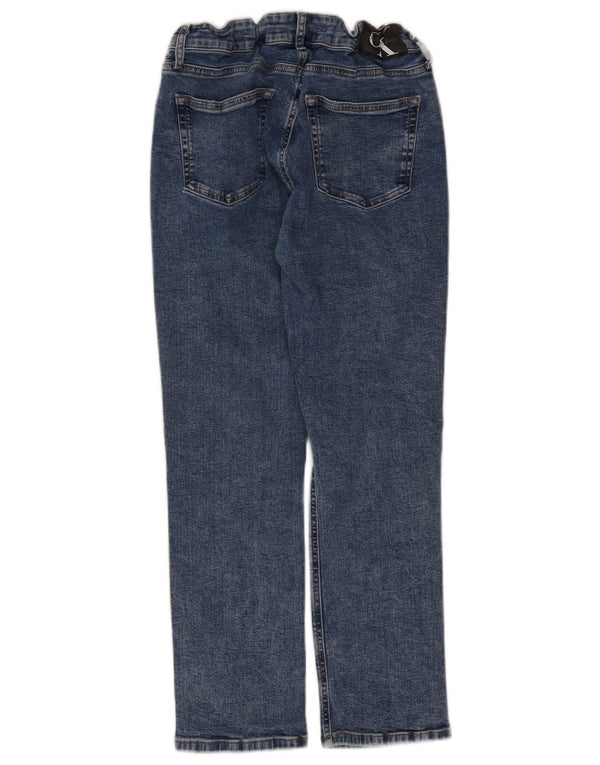 Calvin Klein Piger Straight Jeans 13-14 år B28 L26 Blå Bomuld