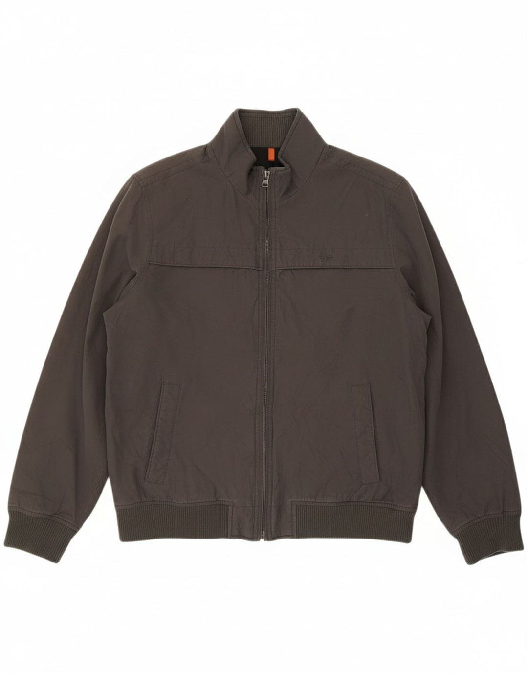 DOCKERS Mens Bomber Jacket UK 42 XL Grey Acrylic