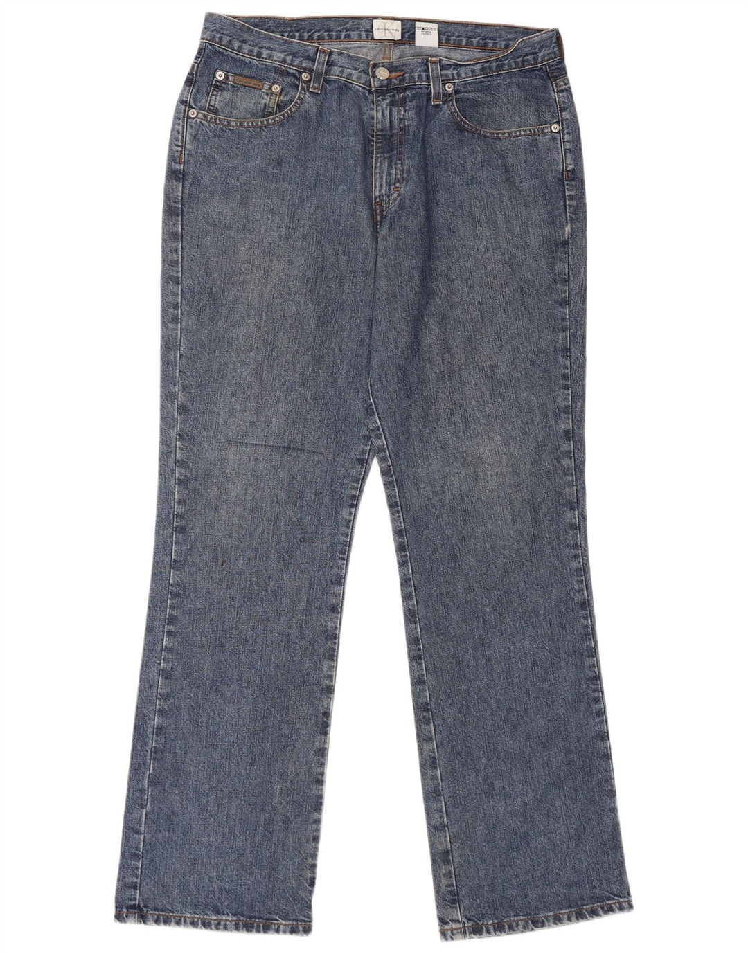 Calvin Klein Straight Jeans til mænd W34 L31 Blå Bomuld