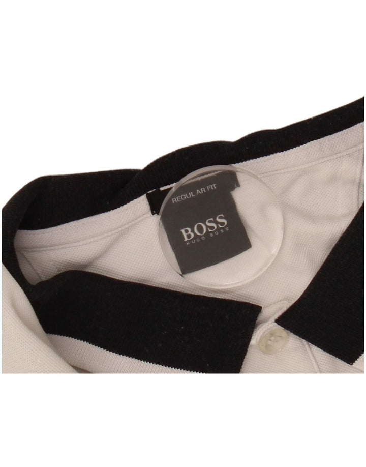 HUGO BOSS Herre Regular Fit Polo Shirt Large White