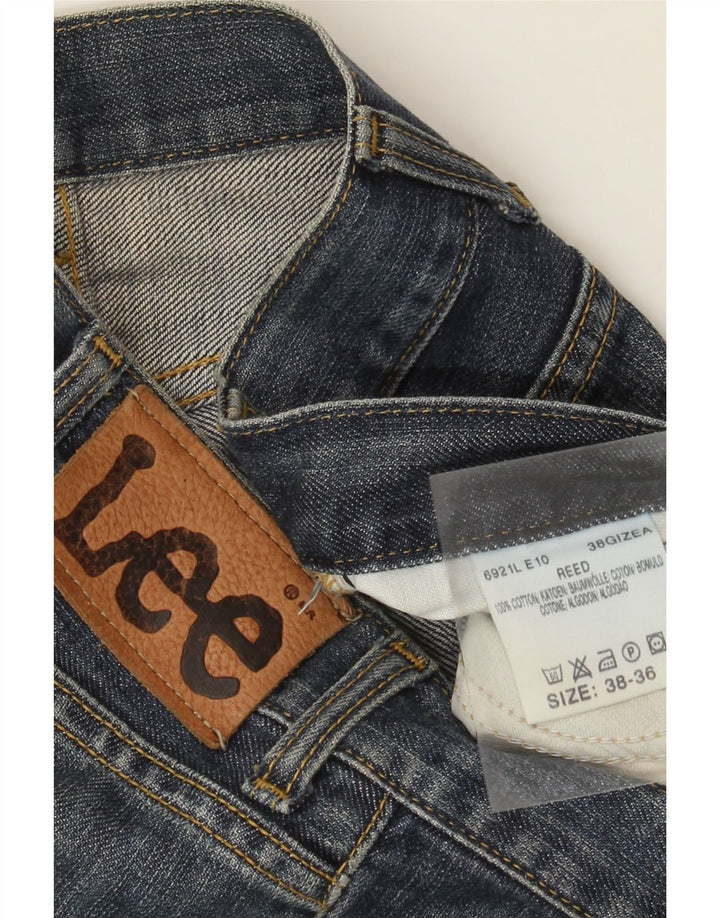 Lee Herre REED Straight Jeans W38 L32 Blå Bomuld