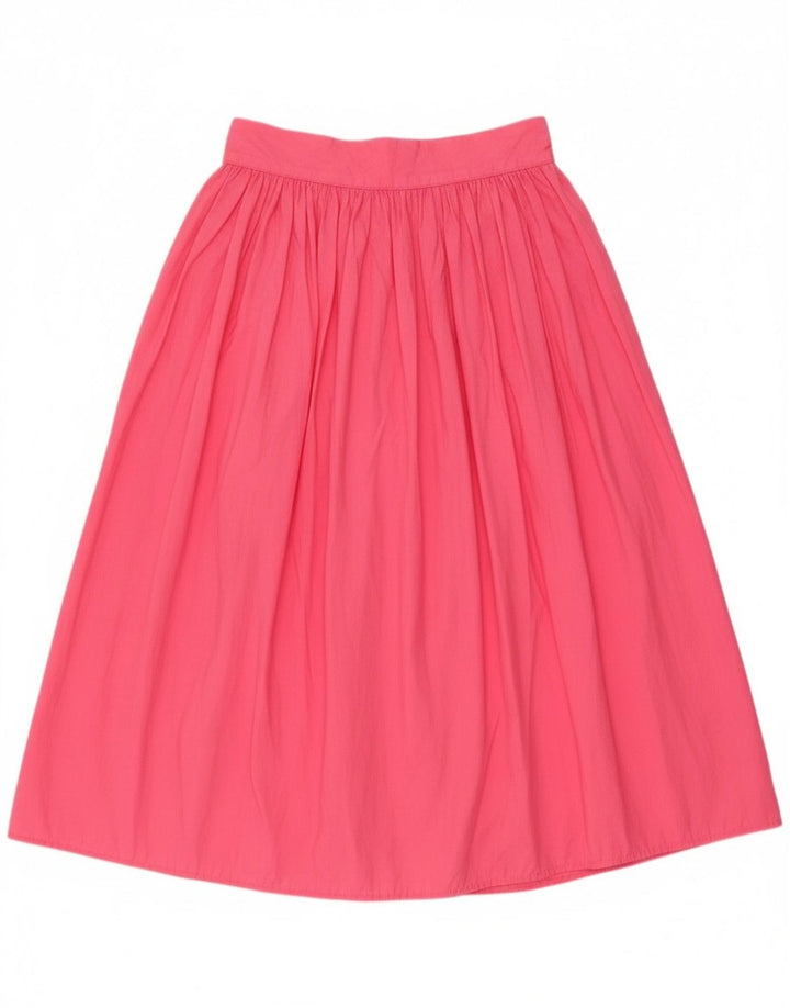 Benetton Dame A-Line Nederdel IT 44 Medium W28 Pink Bomuld