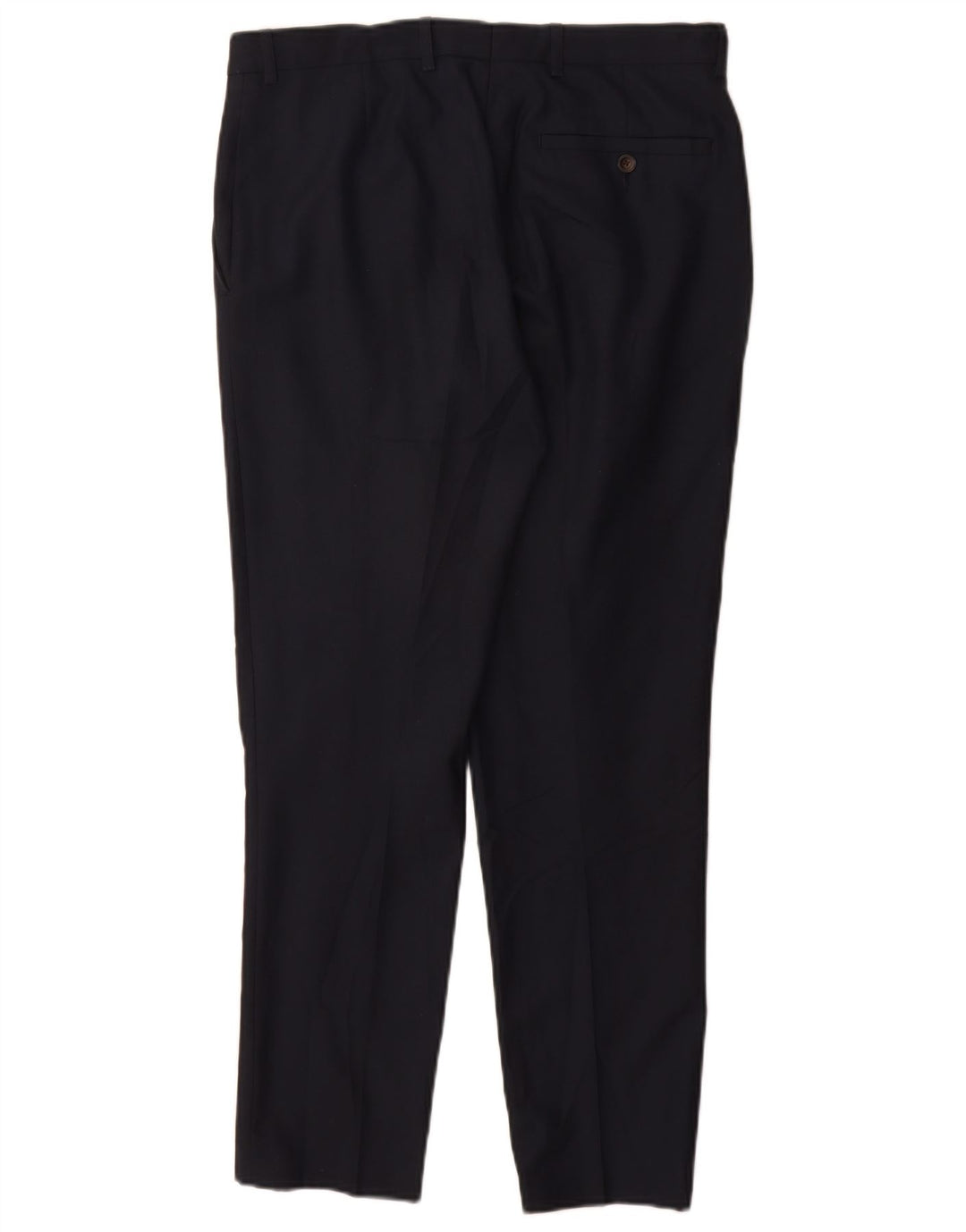 Marks & Spencer Herre Slim Suit Bukser W32 L29 Navy Blue Polyester