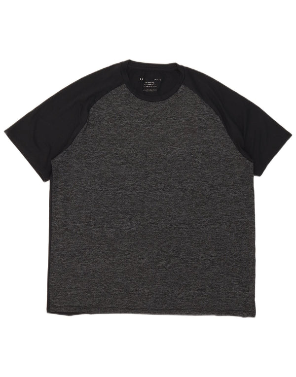 Under Armour Herre T-Shirt Top Stor Sort Flecked