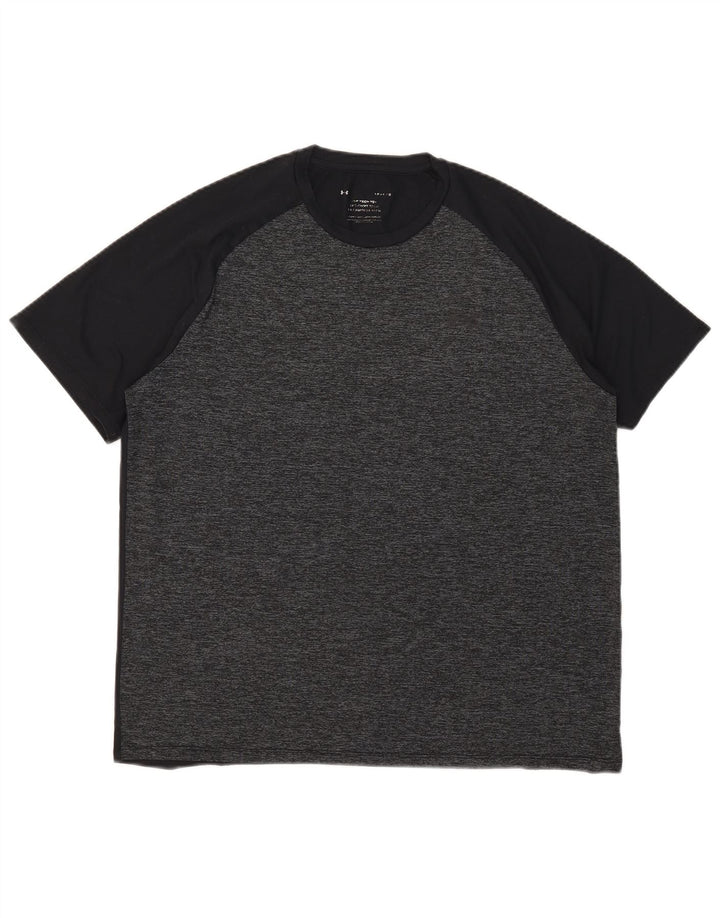 Under Armour Herre T-Shirt Top Stor Sort Flecked
