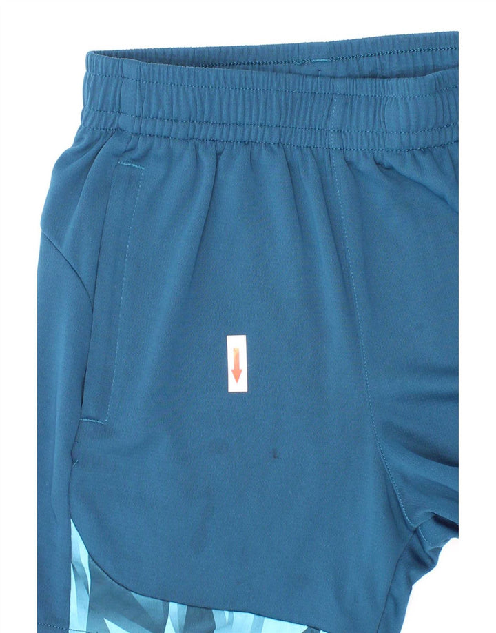 Puma drenge sportsshorts 9-10 år blå geometrisk polyester
