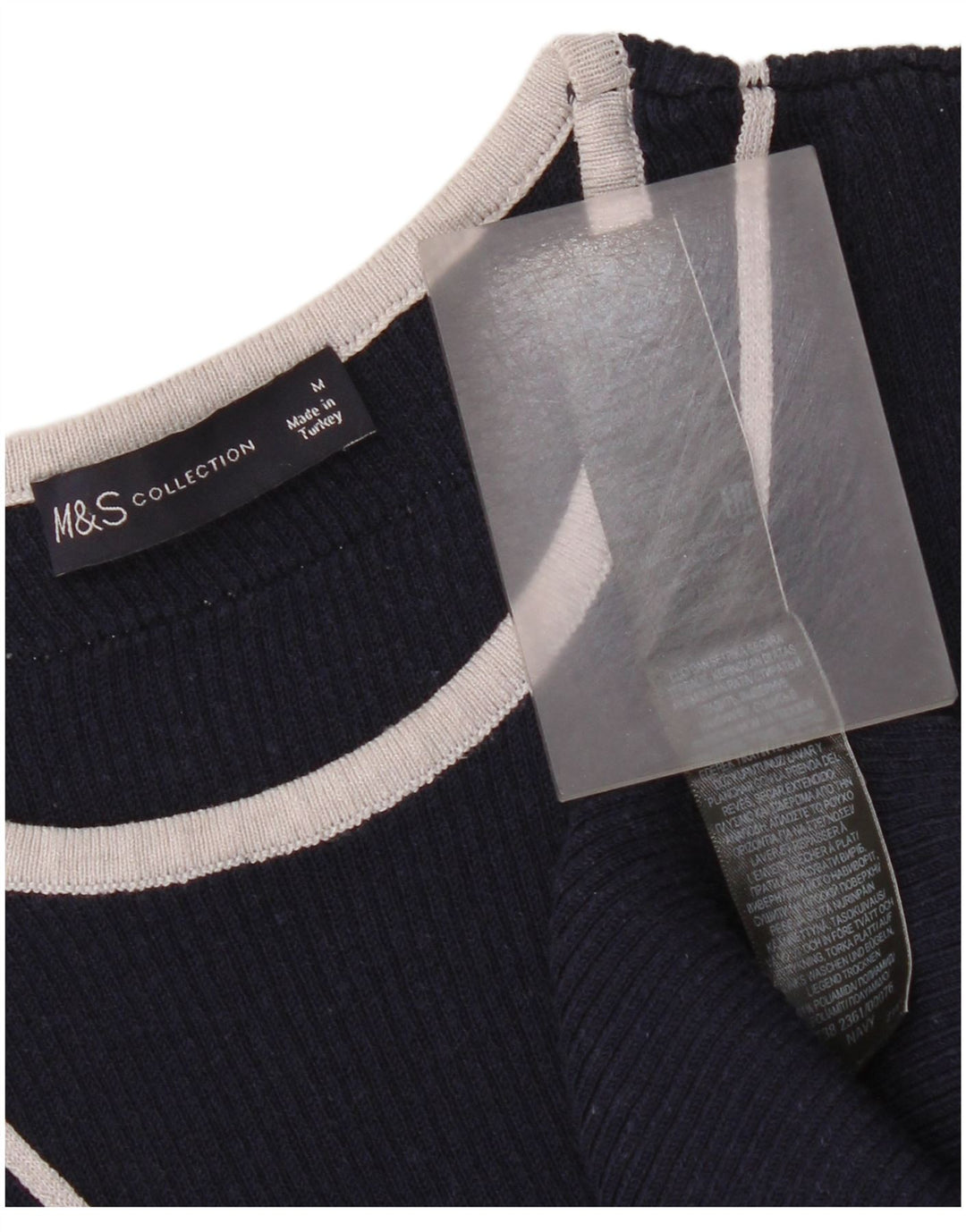 Marks & Spencer Dame Ærmeløs Jumper Dress UK 12 Medium Navy Blue