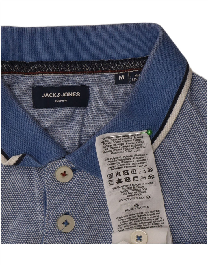 Jack & Jones herre poloshirt mellemblå bomuld