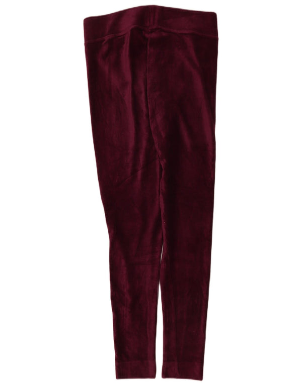 Marks & Spencer Womens Velvet Leggings UK 14 Large Bourgogne Bomuld