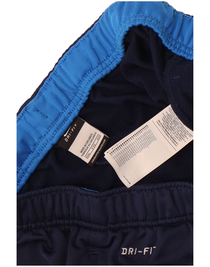 Nike herre Dri Fit træningsdragt bukser 2XL marineblå polyester