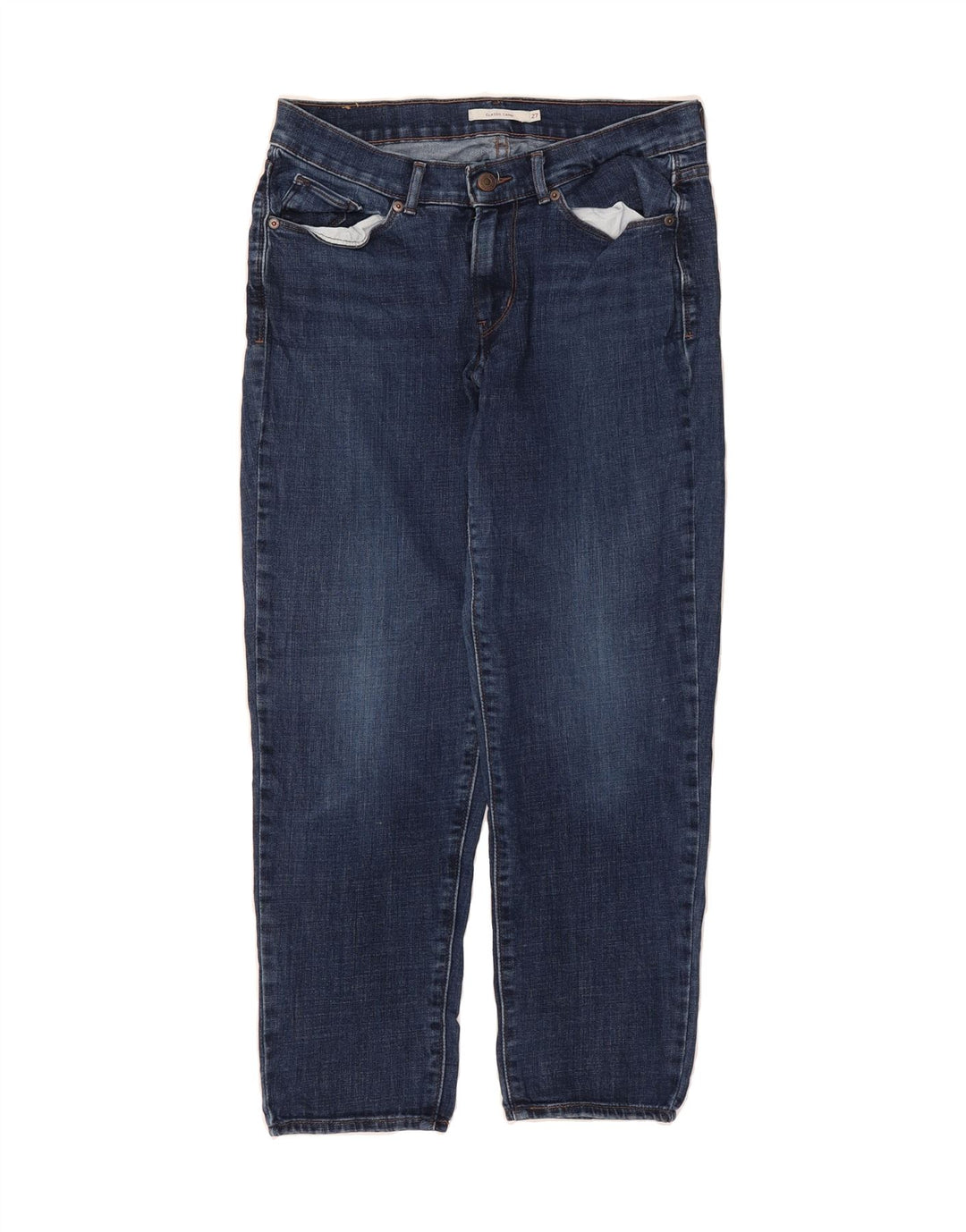 LEVI'S Womens Classic Fit Capri Jeans US 4 Small W27 L26 Blue Cotton Vintage Levi's and Second-Hand Levi's from Messina Hembry 