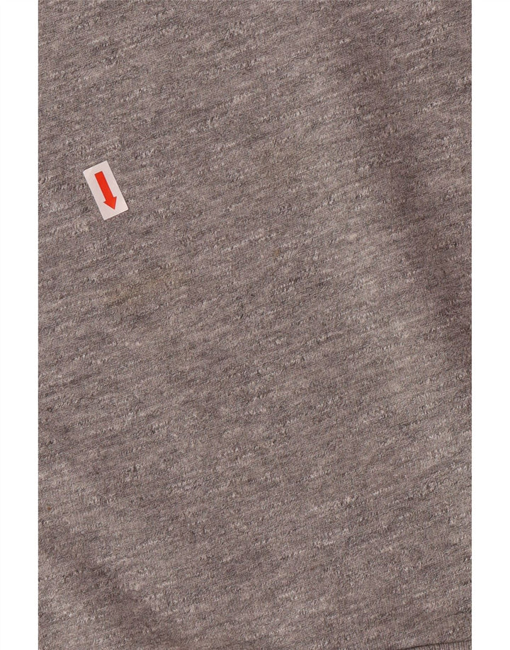 JACK WILLS Sweatshirt til mænd Medium Grå Flecked Bomuld