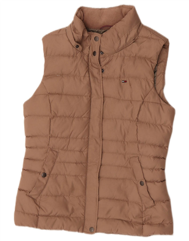 Tommy Hilfiger Dame Polstret Gilet UK 12 Medium Beige Polyester