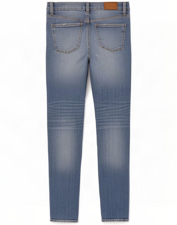 Zara Dame Distressed Slim Jeans EU 40 Medium W30 L26 Blue