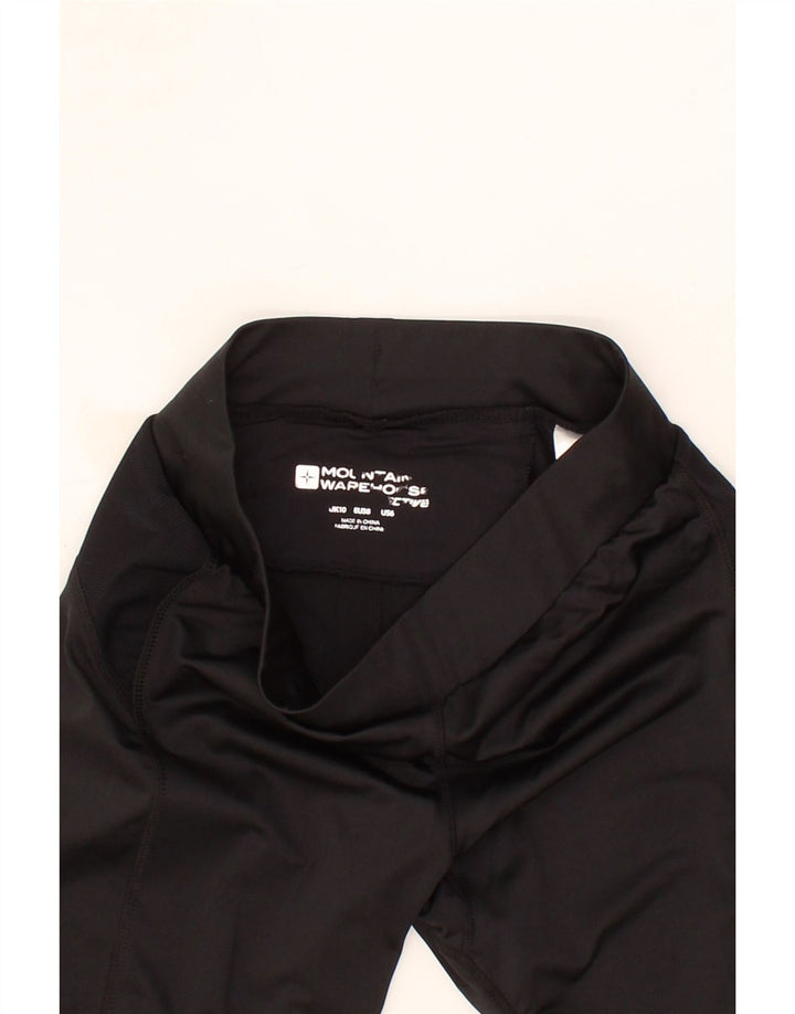 MOUNTAIN WAREHOUSE Womens Capri Leggings UK 10 Small  Black Polyester Vintage Mountain Warehouse and Second-Hand Mountain Warehouse from Messina Hembry 