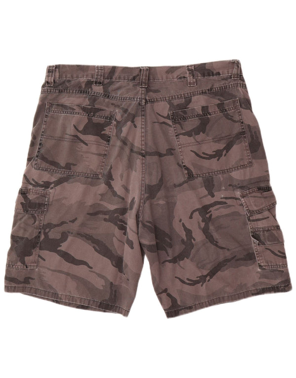 Wrangler Herre Cargo Shorts W38 XL Grå Camouflage Bomuld