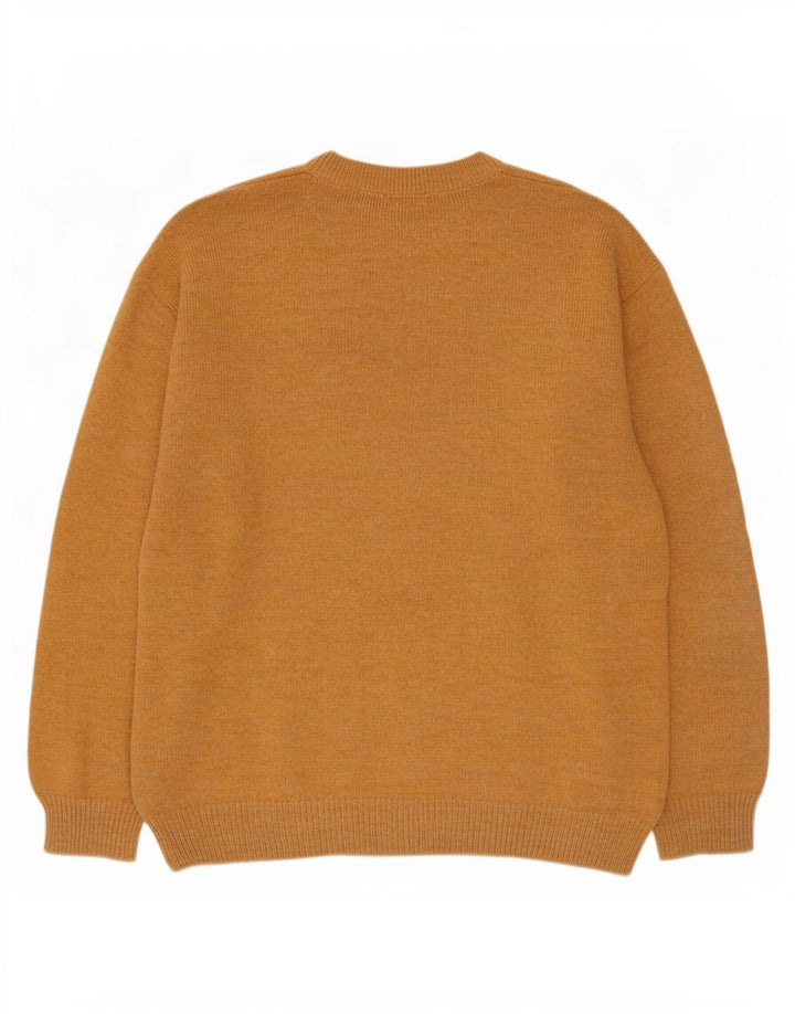 Vintage herre sweater med rund hals XL Beige