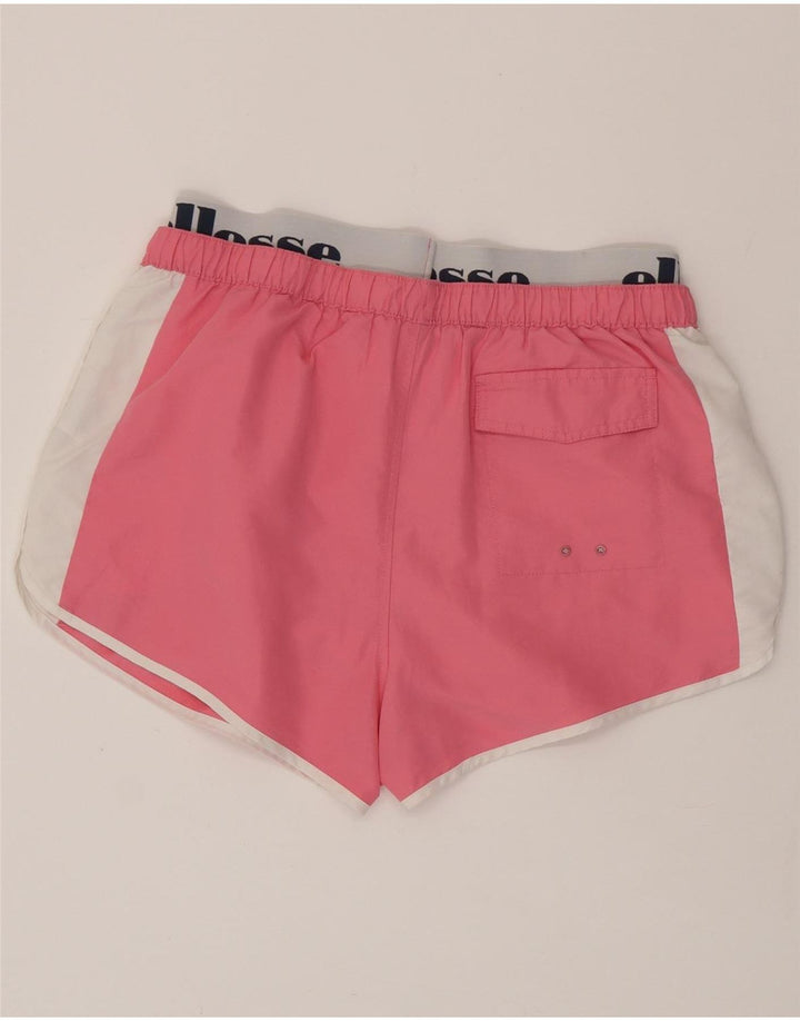 Ellesse Womens grafiske svømmeshorts UK 14 Large Pink Colourblock