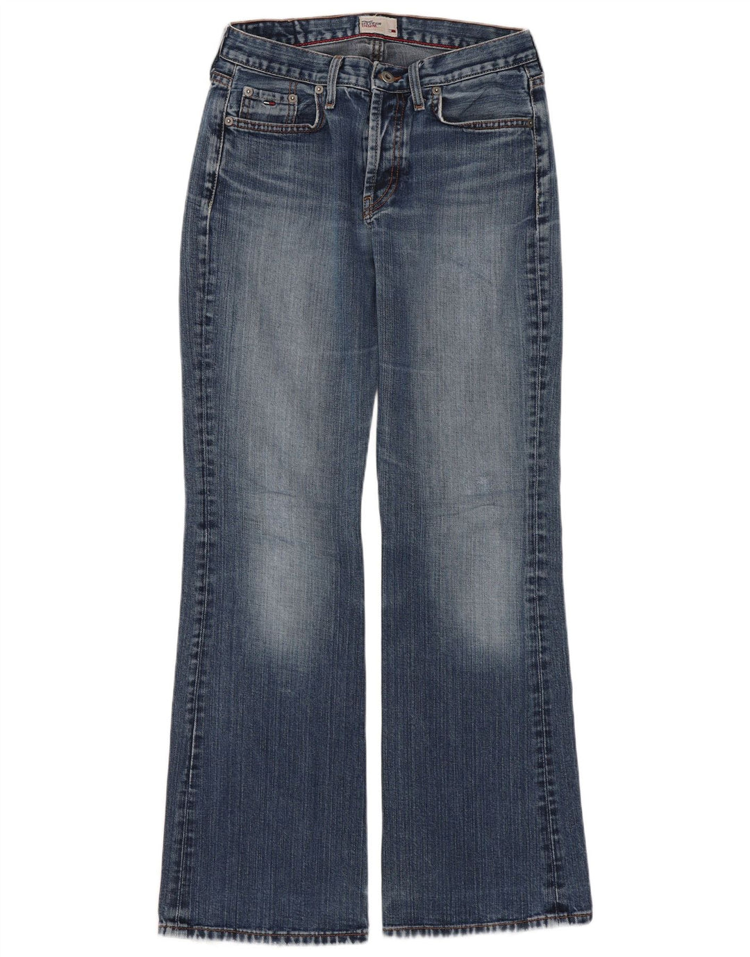 Tommy Hilfiger Dame Neo Flared Jeans W28 L30 Blå Bomuld