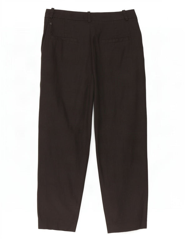 Massimo Dutti Dame Cropped Trousers EU 40 Medium W30 L25 Sort Linned