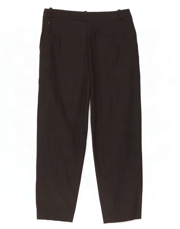 Massimo Dutti Dame Cropped Trousers EU 40 Medium W30 L25 Sort Linned