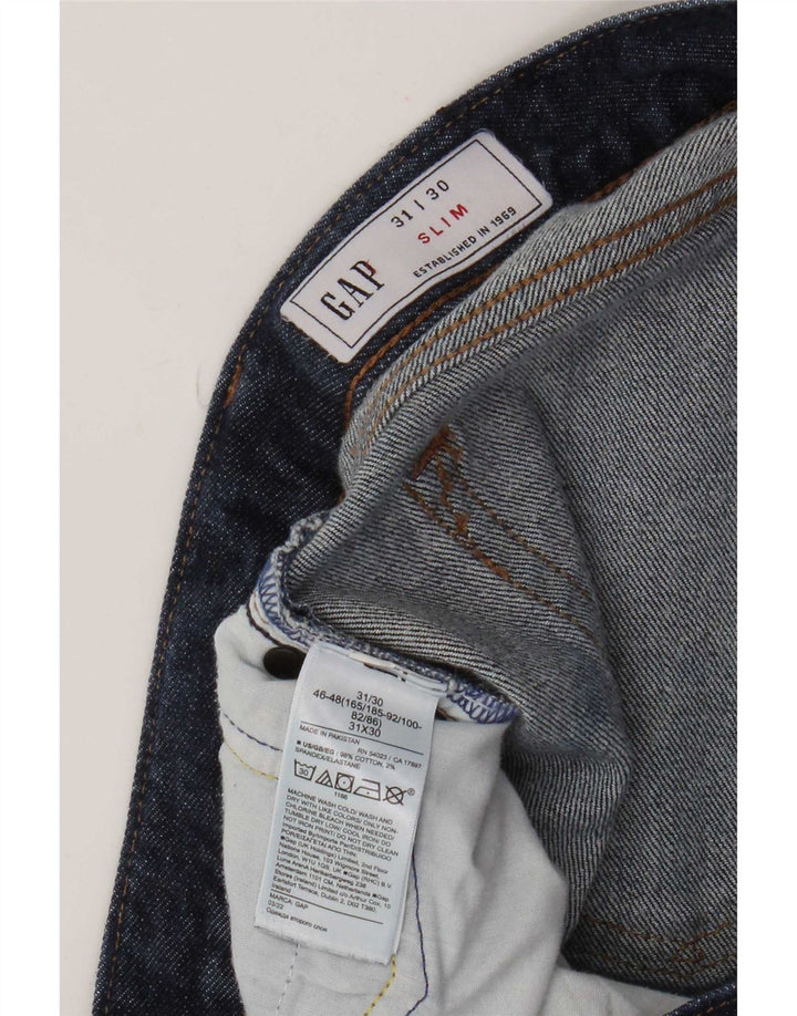 Gap Herre Slim Jeans W31 L30 Marineblå Bomuld