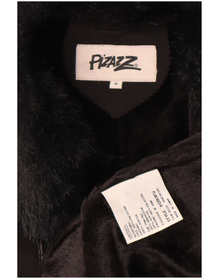 Pizazz Sherpa Overfrakke UK 14 Medium Sort Polyester