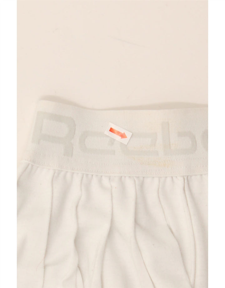 REEBOK Grafisk tennisnederdel til kvinder UK 10 Lille hvid polyester