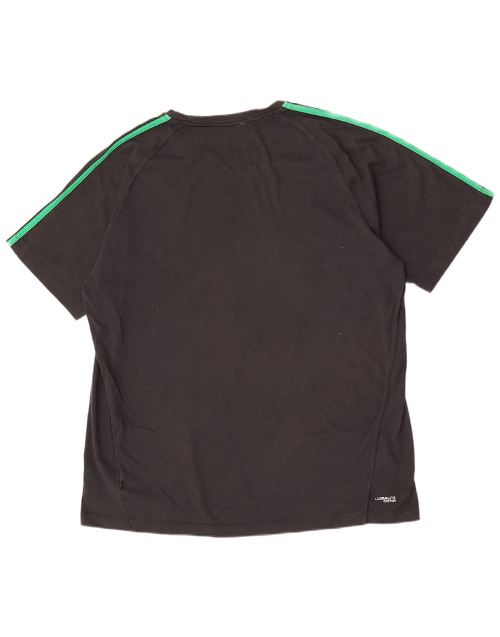 Adidas Herre Climalite T-Shirt Top 2XL Grå Bomuld