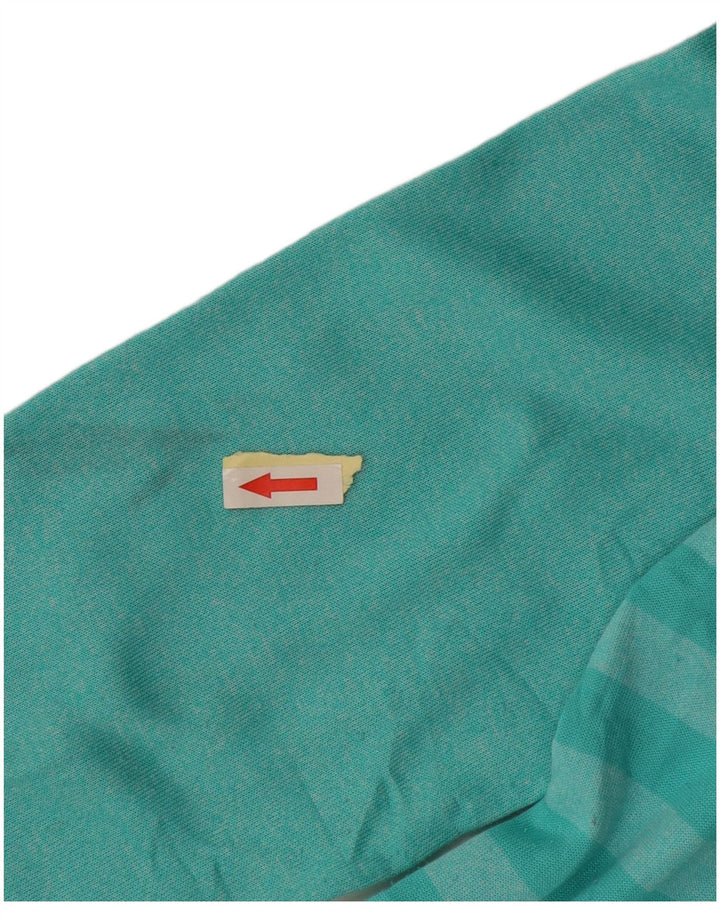 Adidas Herre hættetrøje Jumper Stor turkis stribet polyester