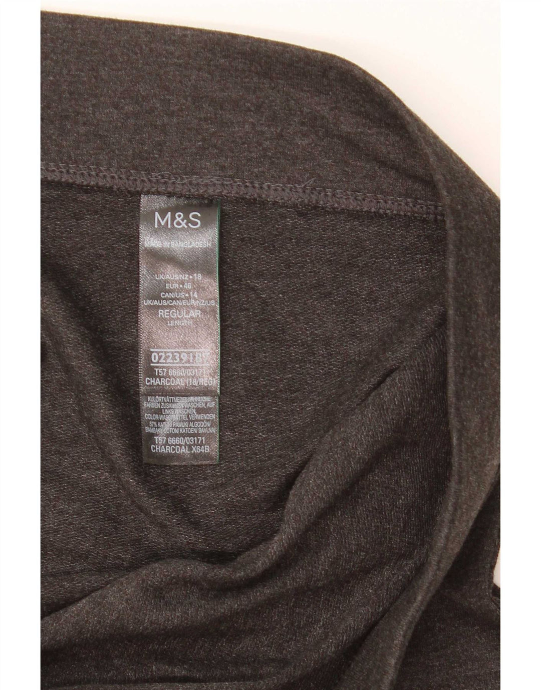 Marks & Spencer Dame Leggings UK 18 XL Grå Bomuld