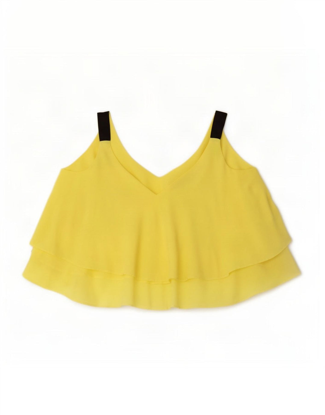 Zara Dame Oversized Cami Top UK 10 Lille Gul Polyester