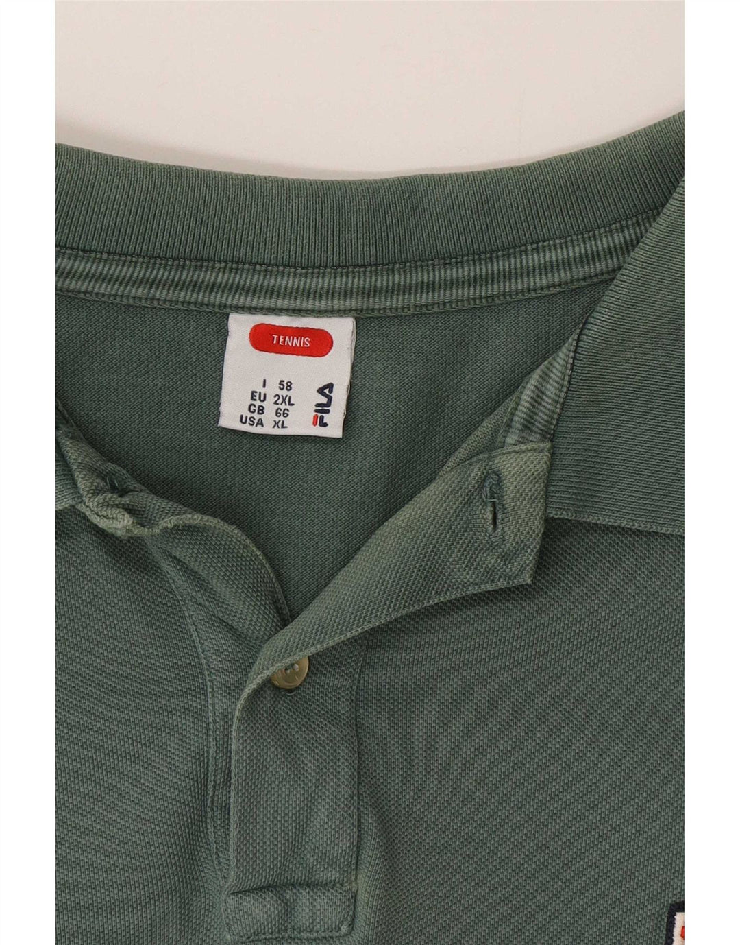 Fila Tennis Polo Shirt til mænd XL Grøn