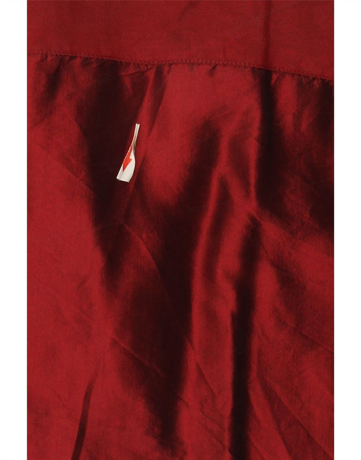 Max Mara Dame Weekend Kortærmet Skjorte Bluse IT 42 Medium Burgundy