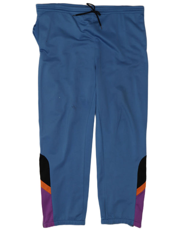 Reebok Træningsdragtsbukser til mænd Large Blue Colourblock Polyester