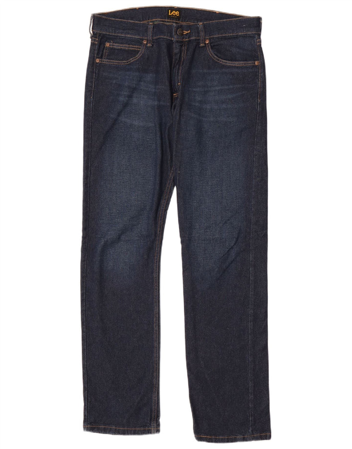 Lee Slim Jeans til mænd W34 L32 Marineblå bomuld