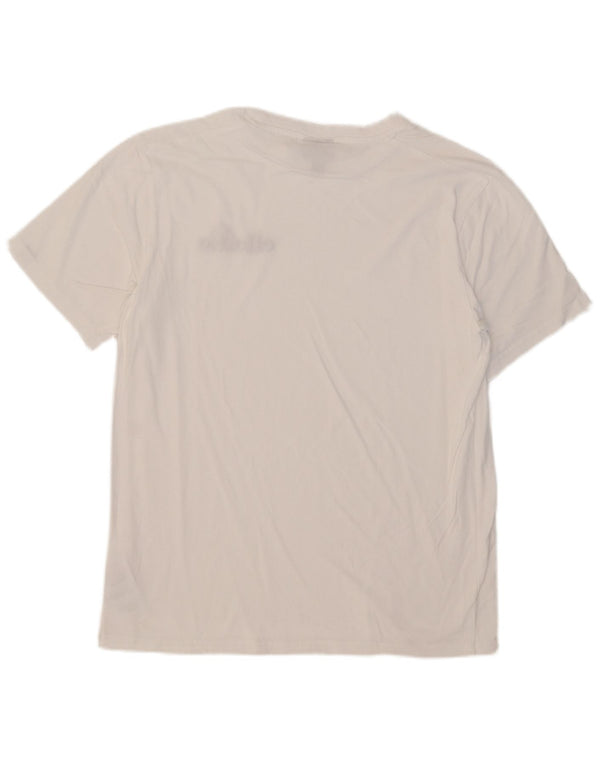 Ellesse Herre T-Shirt Top Stor Hvid Bomuld