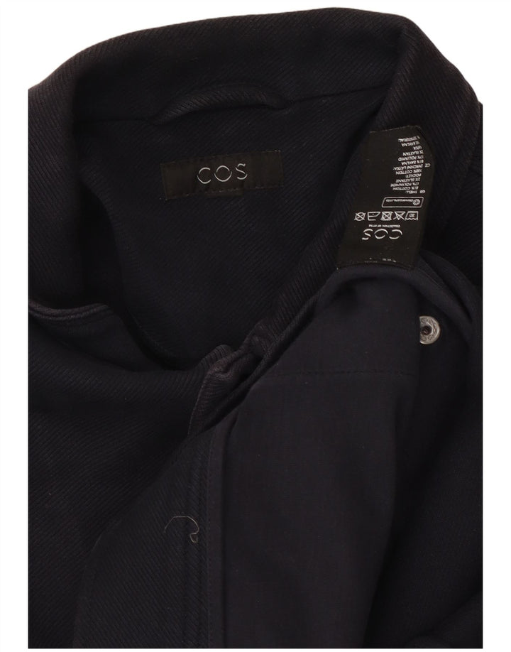 Cos Herre Utility Jacket UK 36 Small Navy Blue Cotton