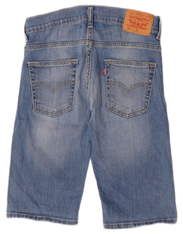 Levi's Boys 511 Slim Denim Shorts 13-14 år W26 Blue Cotton